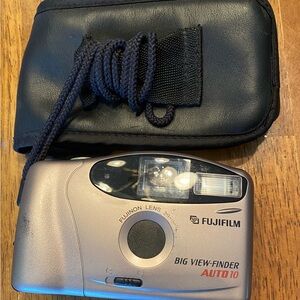 FUJIFILM Big View-Finder Auto 10 29mm Film Camera W/ Case